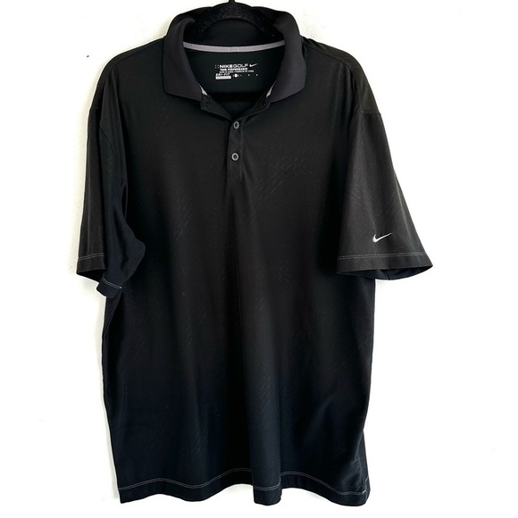 Nike Golf Tour Performance Dri-Fit Black Men’s shirt size L - Picture 1 of 5